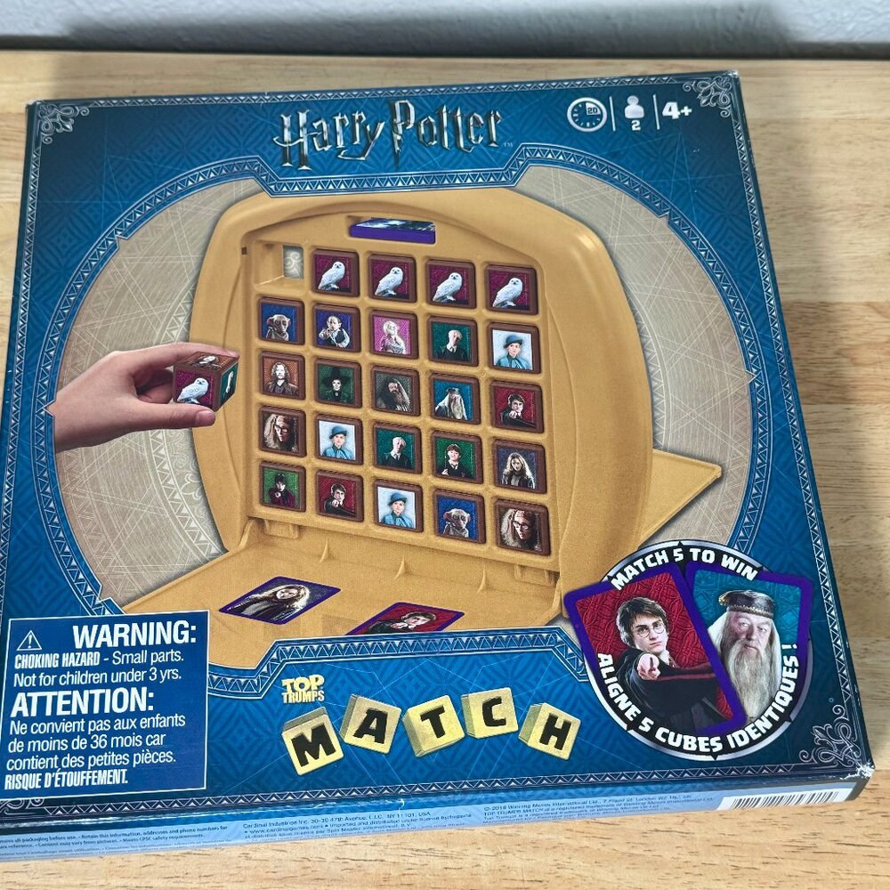 Harry Potter Match Game Top Trumps for ages 4 and up, 2 players